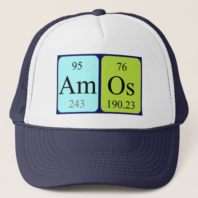 Amos Periodenname, der Truckerkappe (Vorderseite)