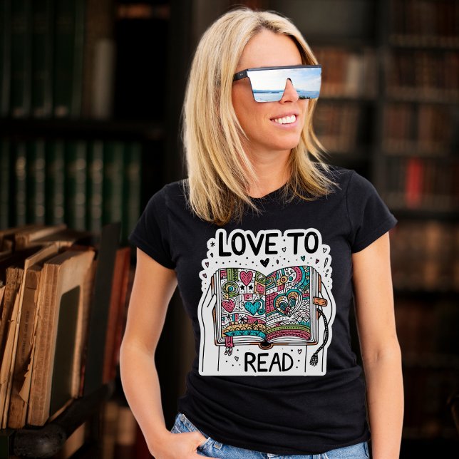 Amour À Lire Tshirt (Créateur téléchargé)