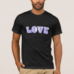 AMOUR Abstrait, Graphique moderne, T-shirt noir Co