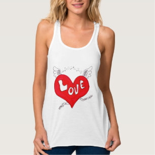 Amour Ailes Coeur Haut (Foncé)