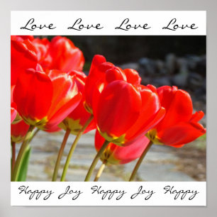 Amour Amour Amour impressions artistiques Fleurs d