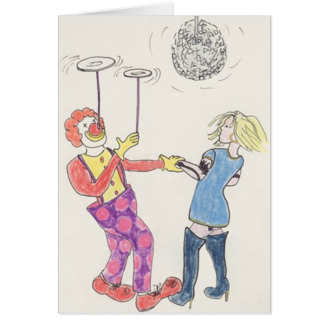 Amour Amour Fête Clown Romance Humour Valentines (Devant)