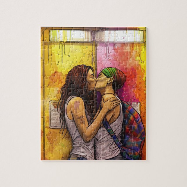 Amour Amour | Lesbian Pride Jigsaw Puzzle (Vertical)