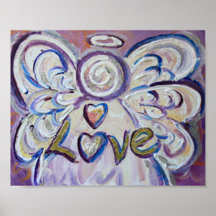 Amour Angel Inspirational Word Art Imprimer Poster