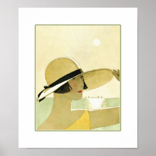 Amour. Art Déco Saint Valentin Cadeau Art Imprimer