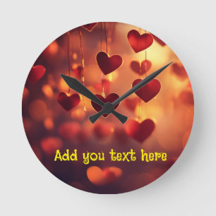"Amour autour de l'horloge" – Horloge murale perso