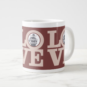 AMOUR avec VOS PHOTOS tasse personnalisée