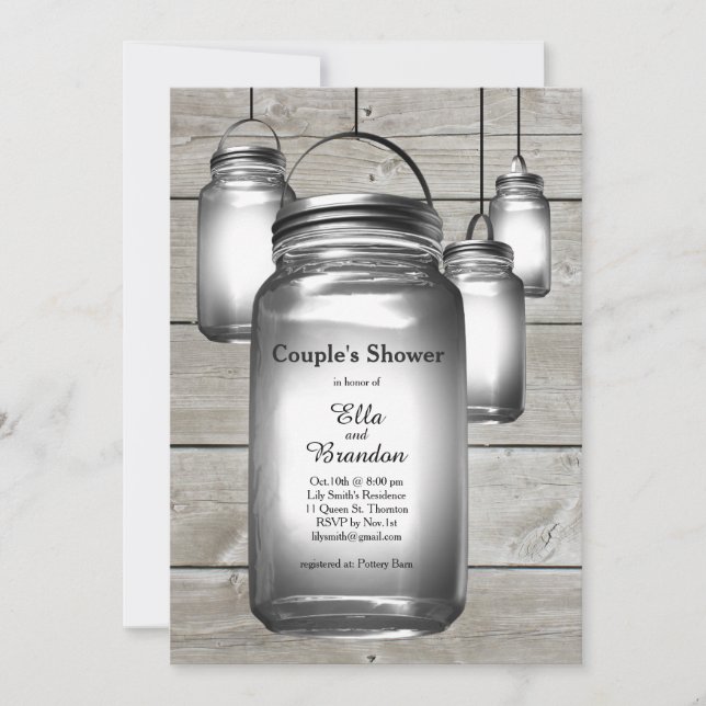 Amour Barn Mariages Couple's Shower Invitation (Devant)