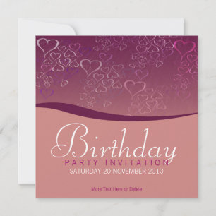 Amour Bubbles Fête Anniversaire Invitation