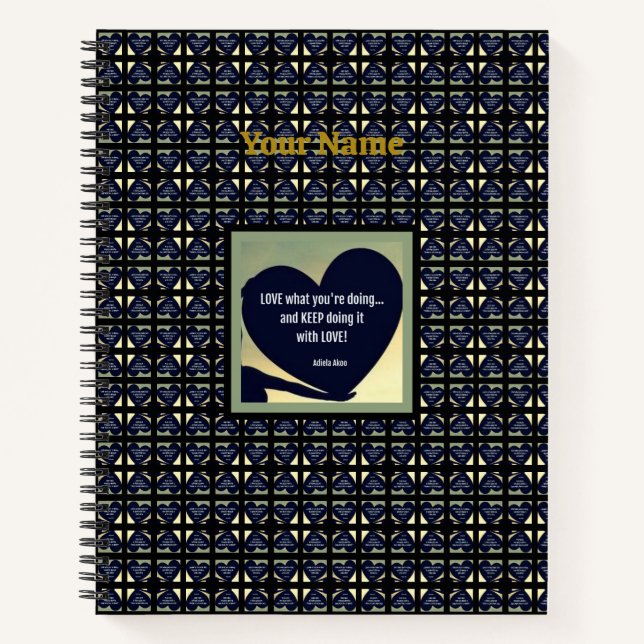 AMOUR Ce que vous faites Carnet par Adiela Akoo (Devant)