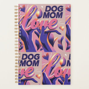 Amour Chien maman rose pourpre
