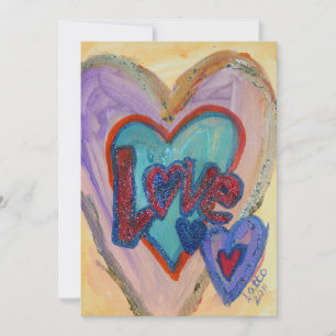 Amour Coeurs de famille Invitations ou annonces