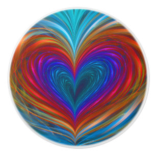 Amour complètement de bouton en céramique de