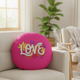 AMOUR Coussin rond