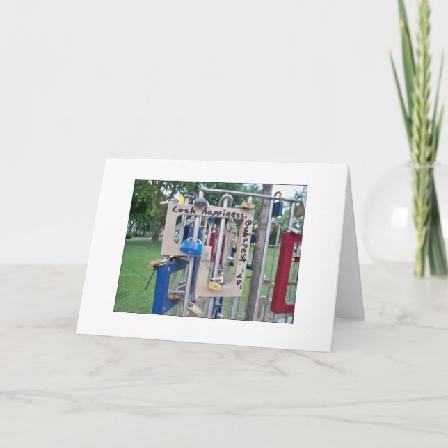 amour dans le carte pour notes de Budapest (Devant)