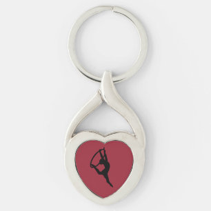 AMOUR de CERCLE - porte-clés AÉRIEN de silhouette