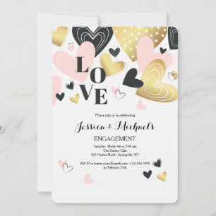 Amour de ces coeurs Invitation