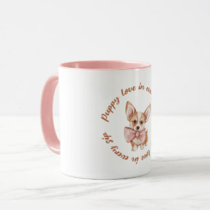 Amour de chiot dans chaque gorgée   Mug pour amour