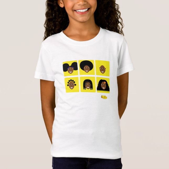 Amour de Fino I mon jaune de T-shirt de cheveux (Devant)