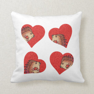 Amour de hérisson ! Coussin