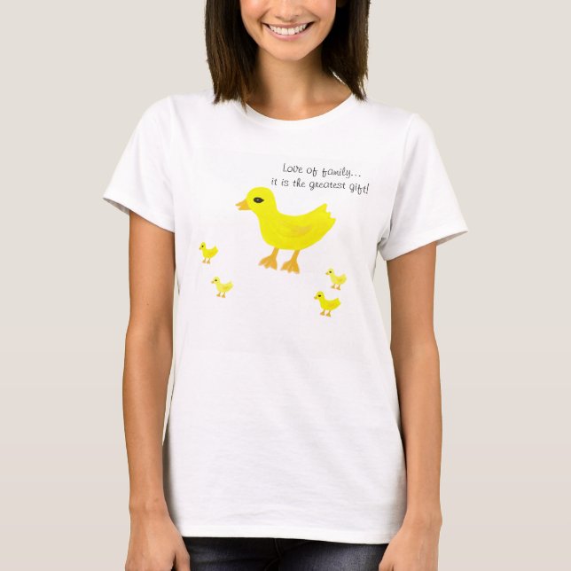 Amour de la famille Bébé Ducky Maternité T-shirt (Devant)