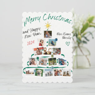 Amour de la famille Evans pour la carte de Noël