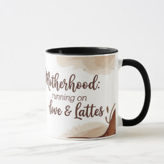 Amour de la mère et lattes de café Mug