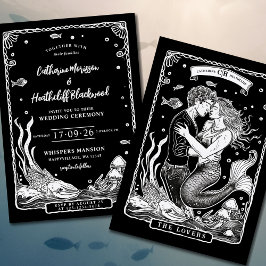 Amour de la sirène | Faire-part de mariage Tarot