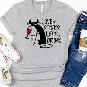 Amour Drôle Puisse Chat Valentines T-shirt Femme