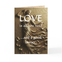 Amour drôle & Un bon avocat Or Luxe Merci