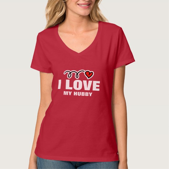 Amour du T-shirt | I de Saint-Valentin mon mari de (Devant)