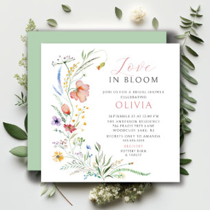Amour En Fleur Nuptiale Douche Invitation