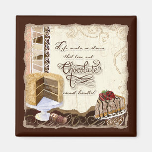 Amour et aimant de chocolat