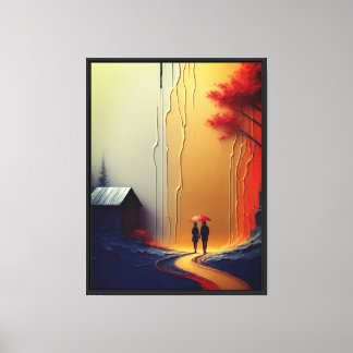 Amour et aventure durables Impression sur toile te