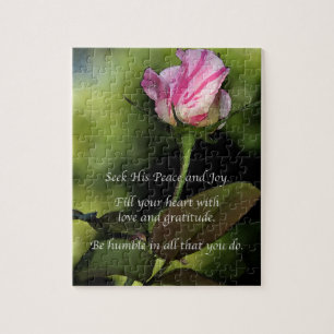Amour Et Gratitude Puzzle Personnalisé