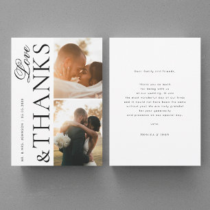 Amour et Merci 2 Photos modernes Mariage élégant