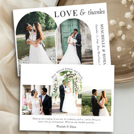 Amour et Merci Elegant Arches Mariage Photo