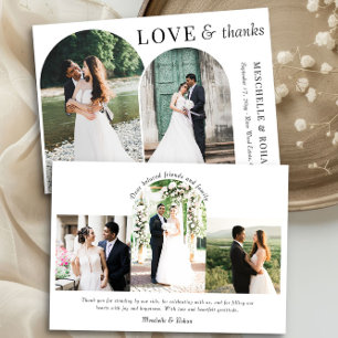 Amour et Merci Elegant Arches Mariage Photo