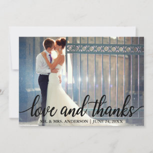 Amour et merci Mariage moderne M. et Mme Photo