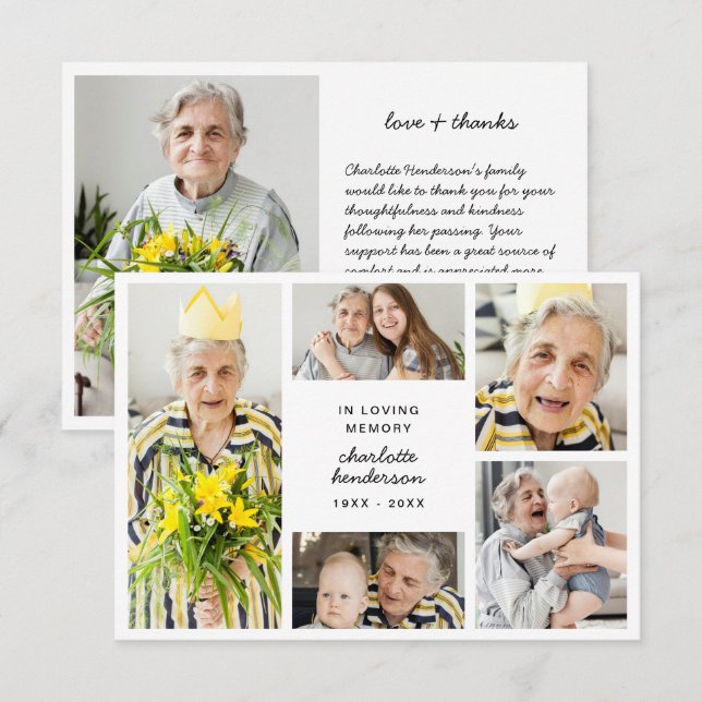 Amour et Merci modernes 6 photos (Devant / Derrière)