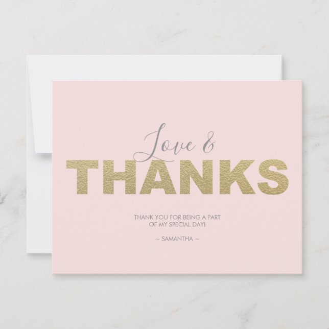 Amour et Remerciements XOXO Merci (Devant)