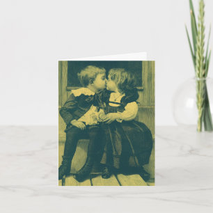 Amour et Romance Vintage, Enfants Baiser Merci