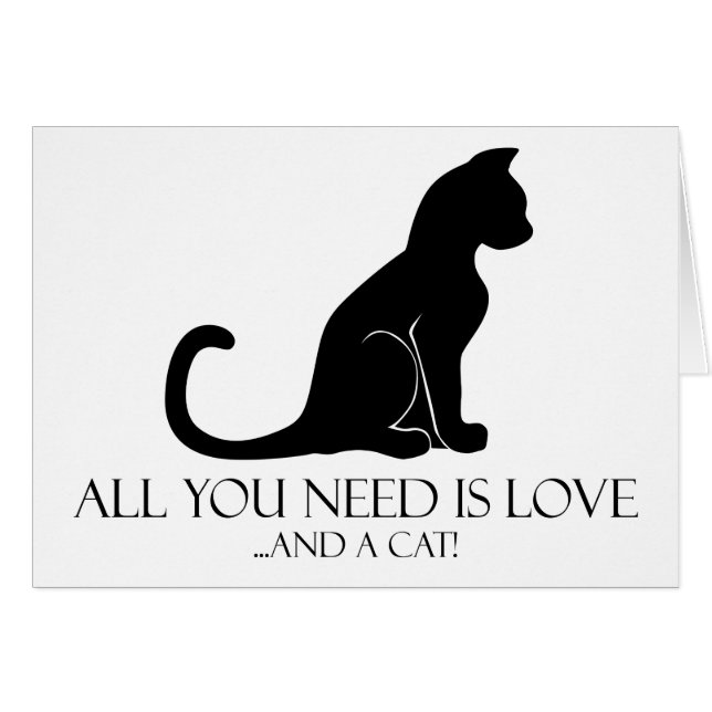 Amour et un chat (Devant horizontal)