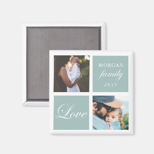 Amour familial   Magnet photo personnalisé