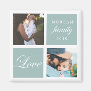 Amour familial Magnet photo personnalisé