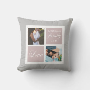 Amour familial   Oreiller photo personnalisé