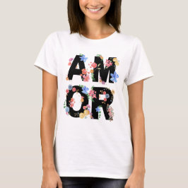 Amour Floral Spring Niedliche Liebe Romantische Wa T-Shirt