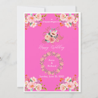 Amour florissant : Faire-part de mariage floral dy