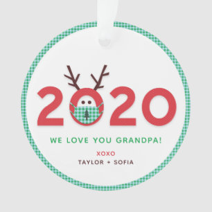 Amour Grand-père 2020 Photo personnalisée ornement