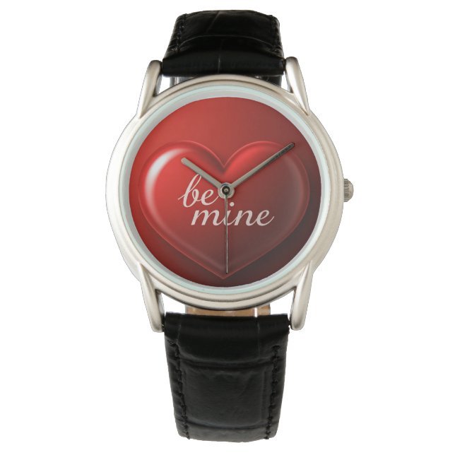 "Amour intemporel : La montre de coeur de Valentin (devant)